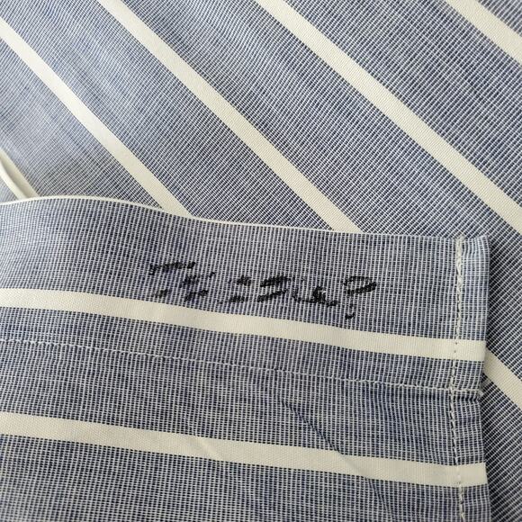 Ralph Lauren XXL Men’s Button Down Shirt Bundle Classic Fit Navy & Blue Stripe - Picture 6 of 12